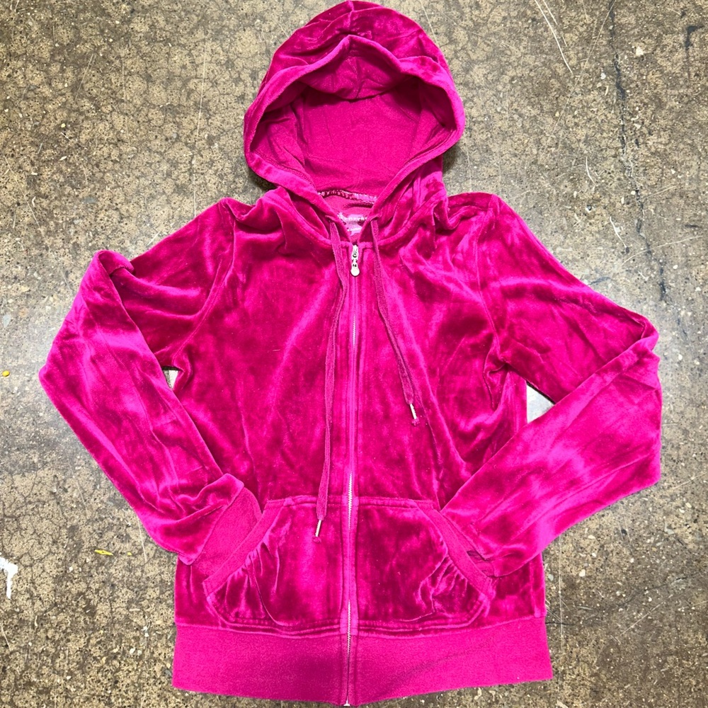 Express Vibrant Fuchsia Women’s Velour Jumpsuit